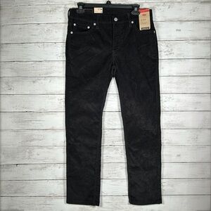 Levi's 511 Slim Black Corduroy Stretch 5-Pocket Jeans Size 30x30 NWT $70